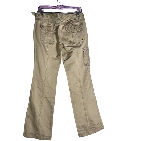 Aeropostale Wide Leg Khaki Cargo Pants - Size 5/6 Long Juniors - Picture 5 of 5